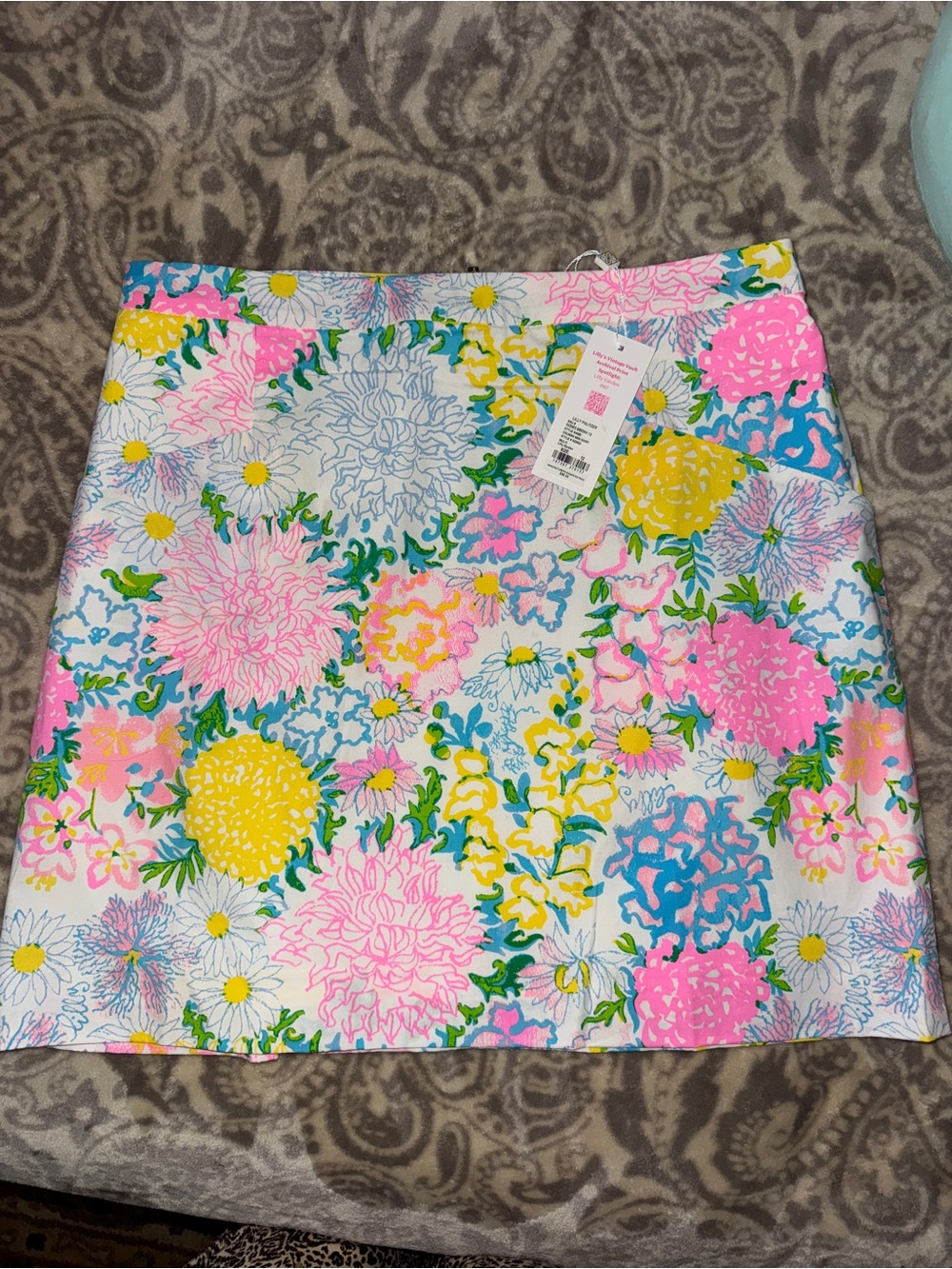 NWT Lilly Pulitzer size 12 Colman Mini Skirt Floral multi Lilly Garden flowers